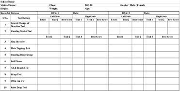 General Fitness Assessment